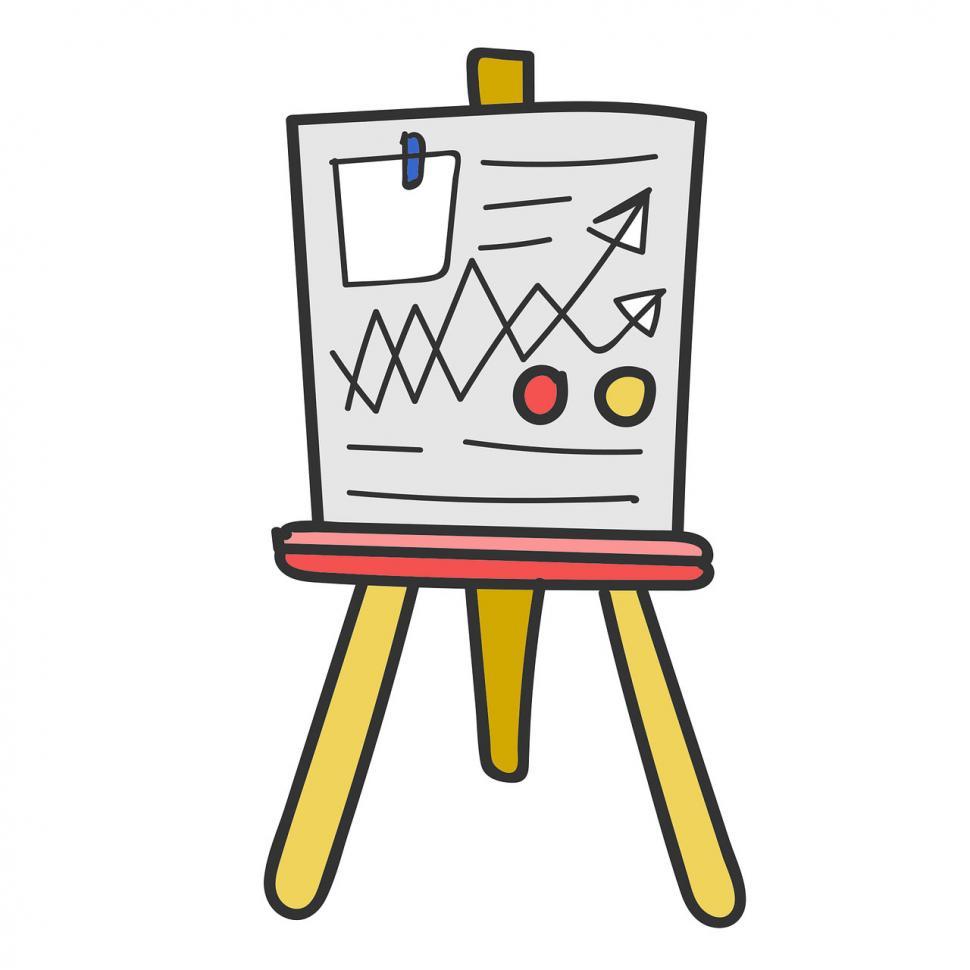 Free Image of Whiteboard icon vector 