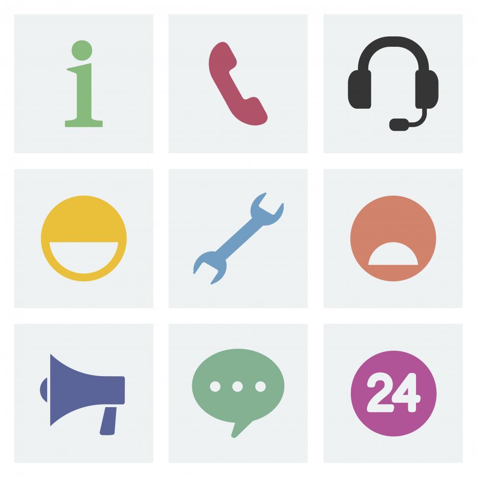 Free Image of Customer service vector icons 