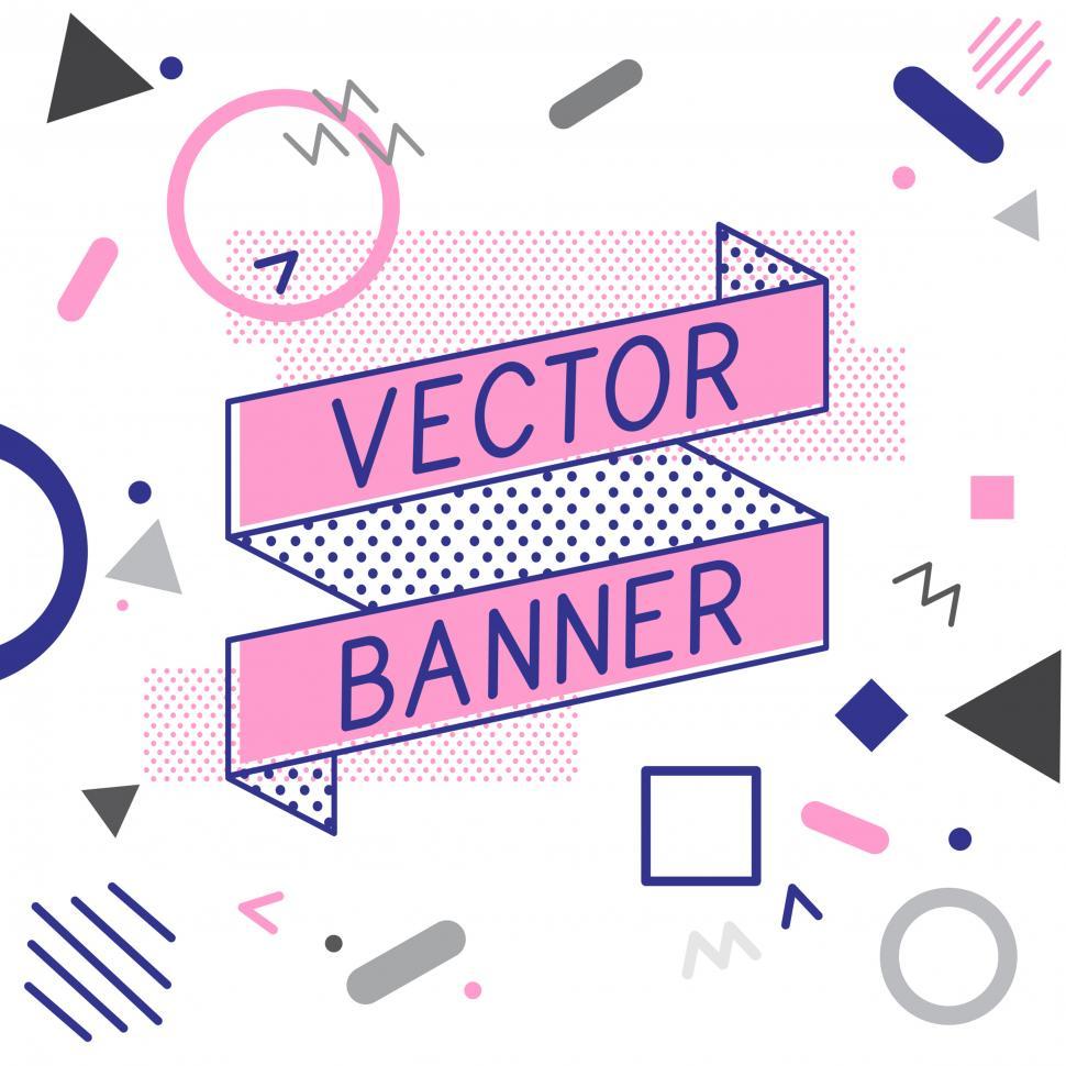 Free Image of Ribbon banner icons vector 