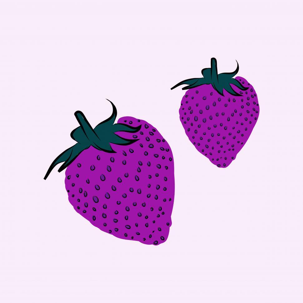Free Image of Strawberries vector icon 