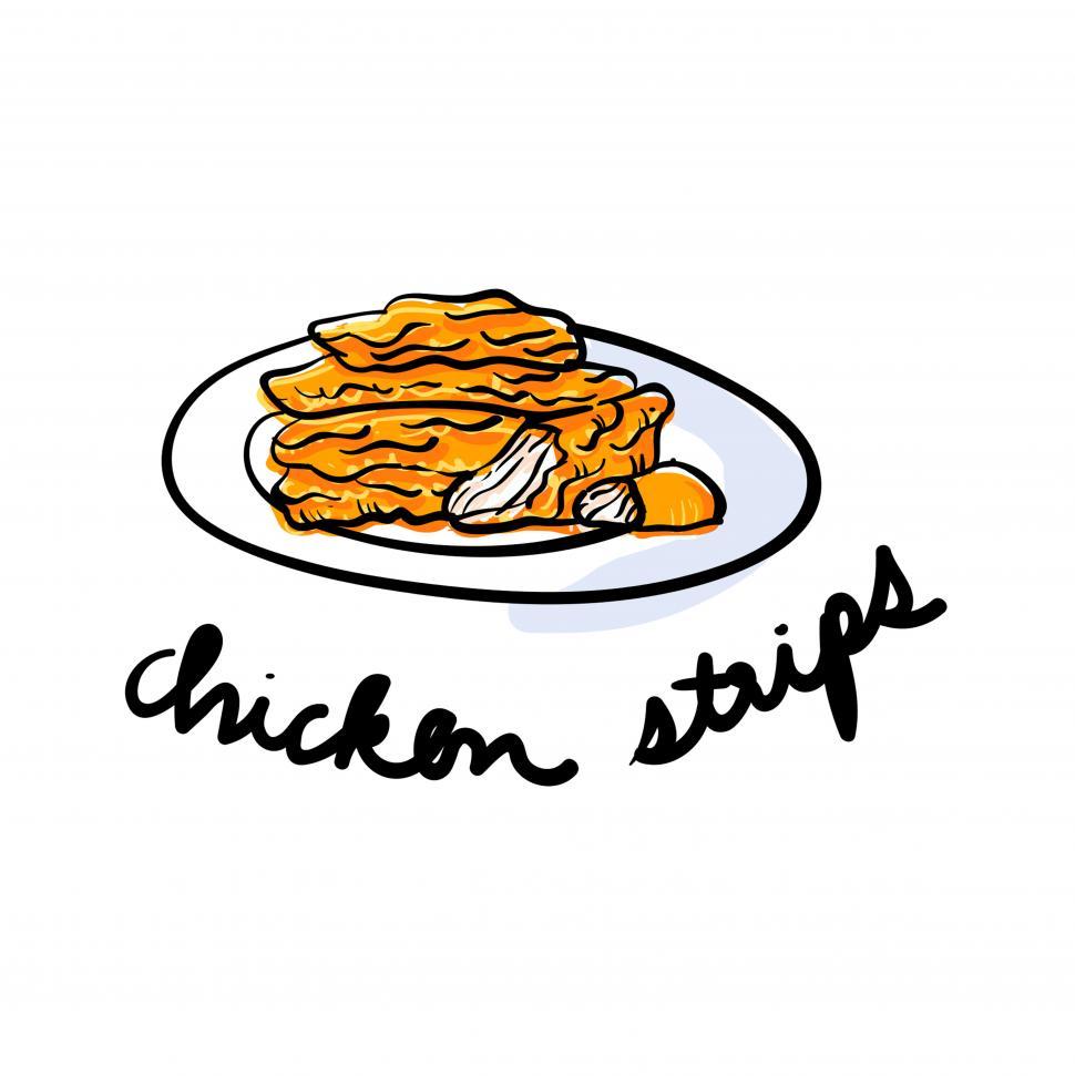 Free Image of Chicken strips vector icon 
