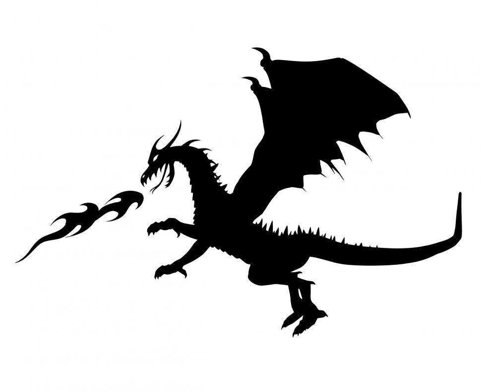 Free Image of dragon Silhouette  