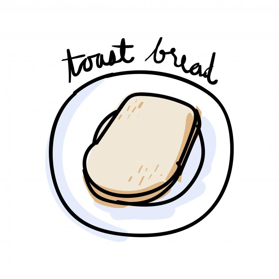 Free Image of Toast bread vector icon 