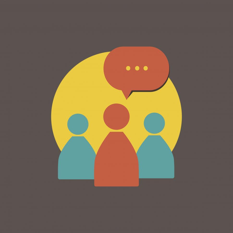 Free Image of People and chat vector icon 