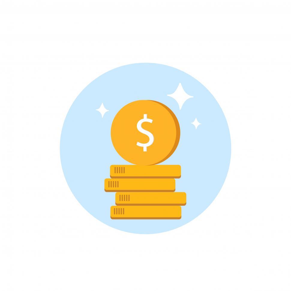 Free Image of Currency and gold vector icon 