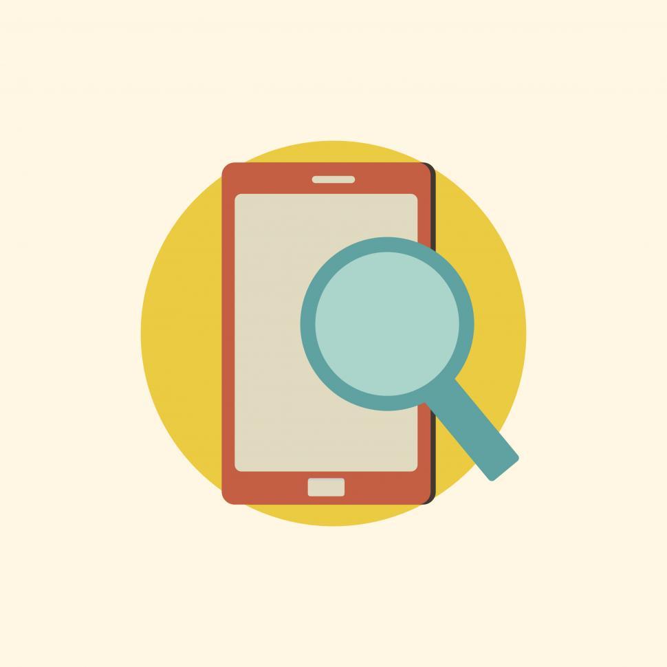Free Image of Online search icon vector 