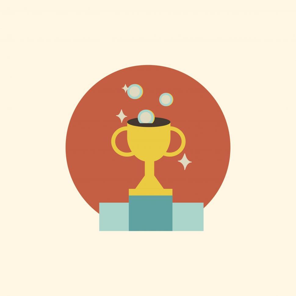 Free Image of Trophy cup vector icon 