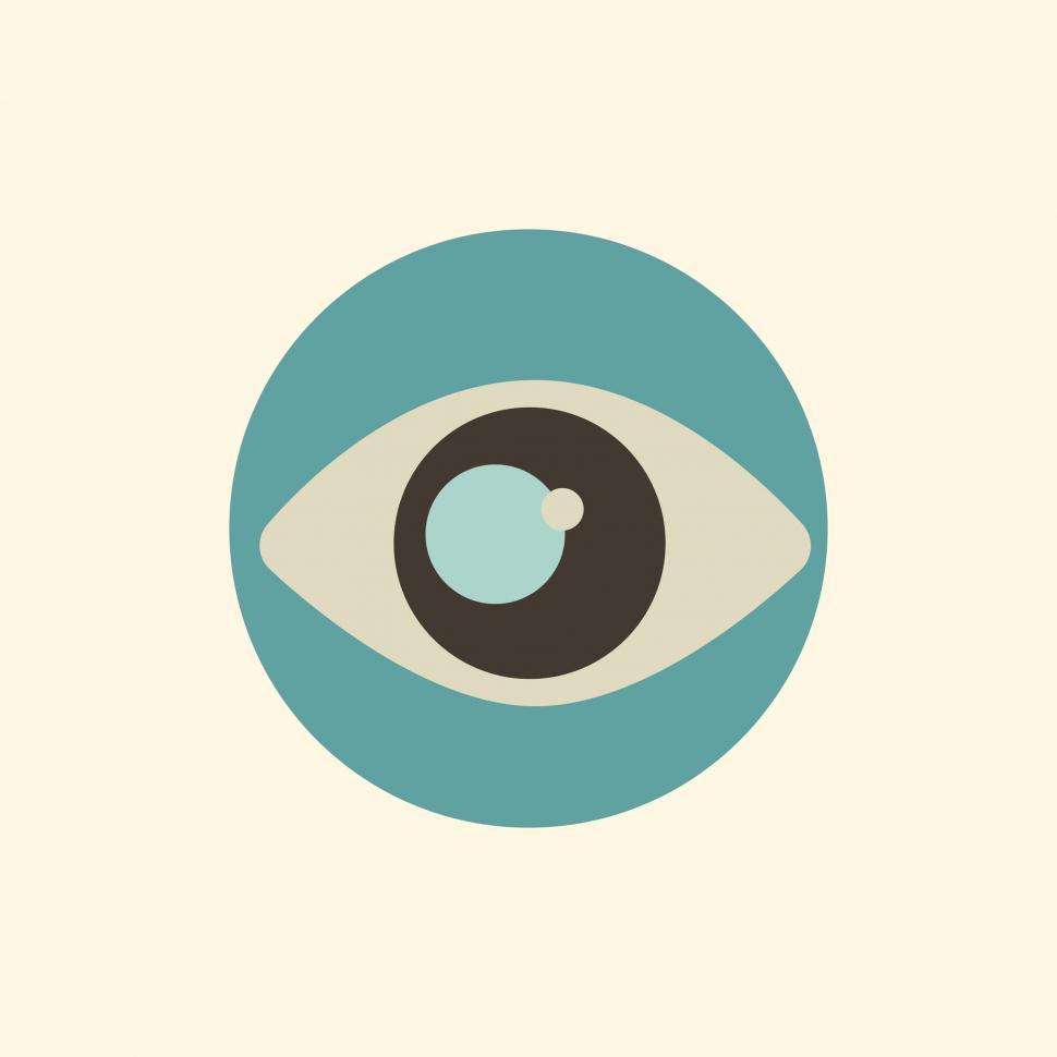Free Image of Eye vector icon 