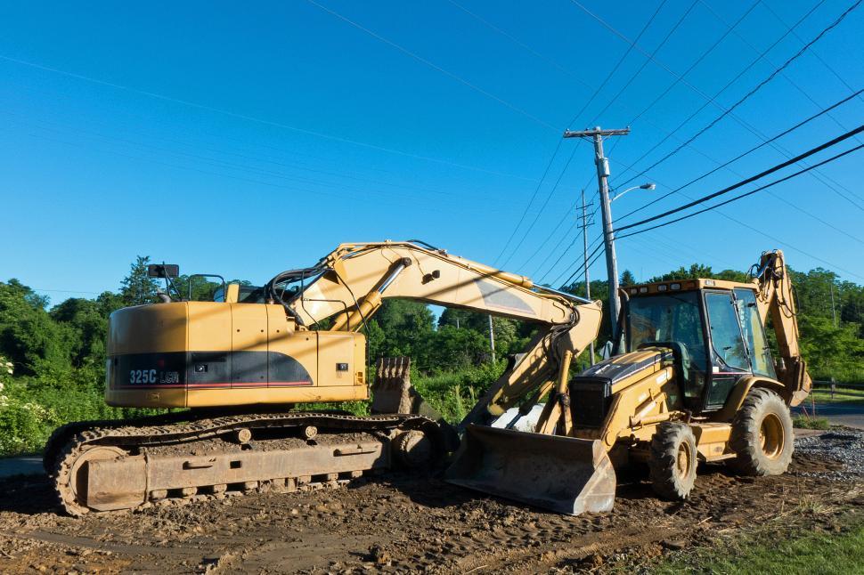 Free Image of Front Loader And Excavator 