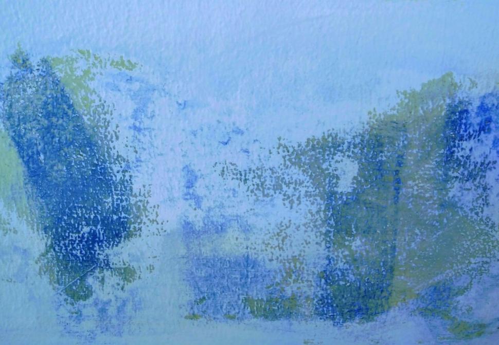 Free Image of Blue Shades Painted Wall Texture  