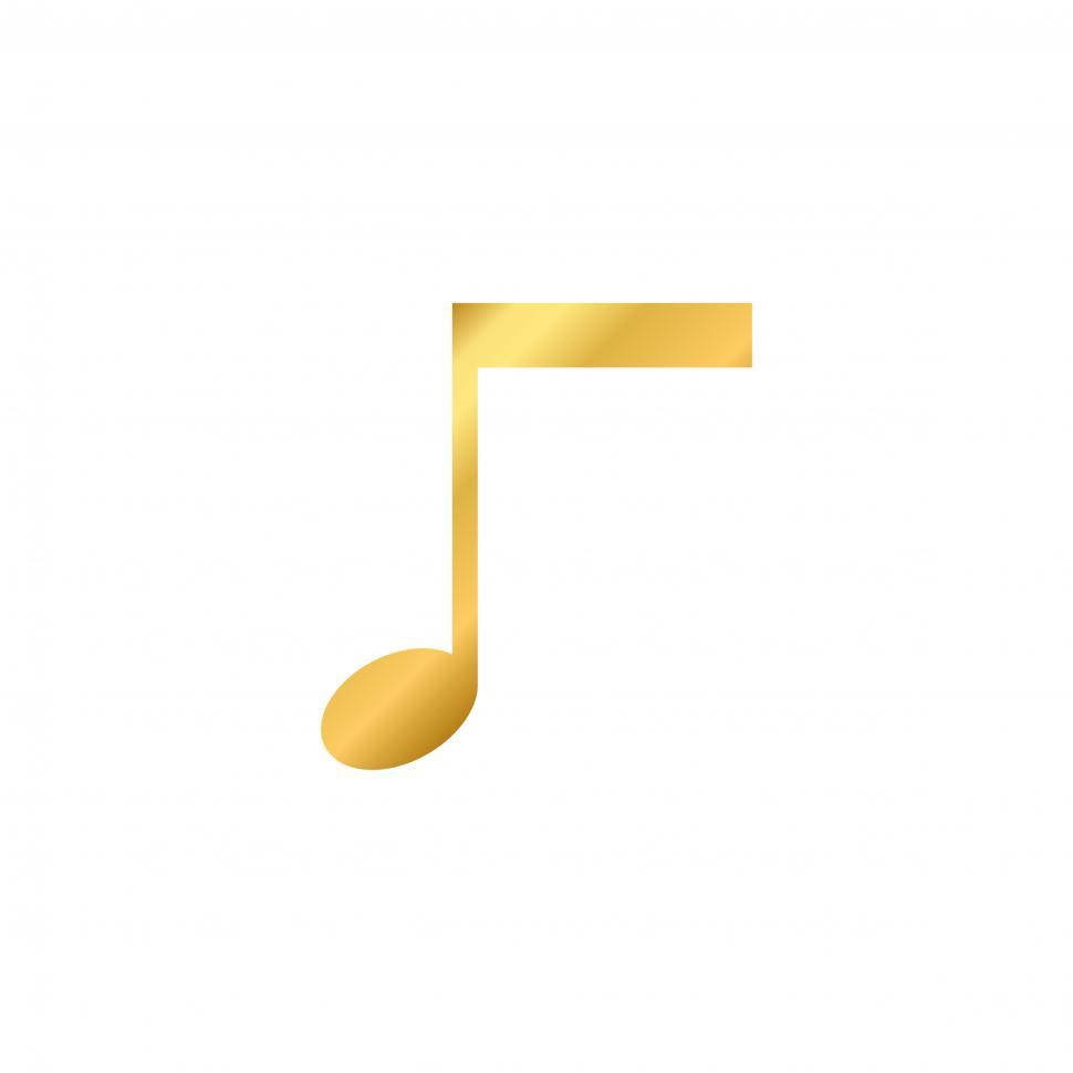 Free Image of Musical note Illustration vector on white background 