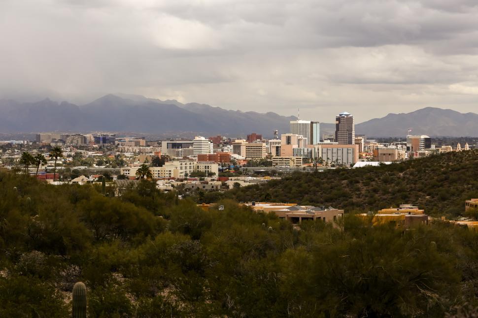 Free Image of Wide view of Downtown Tucson, Arizona 