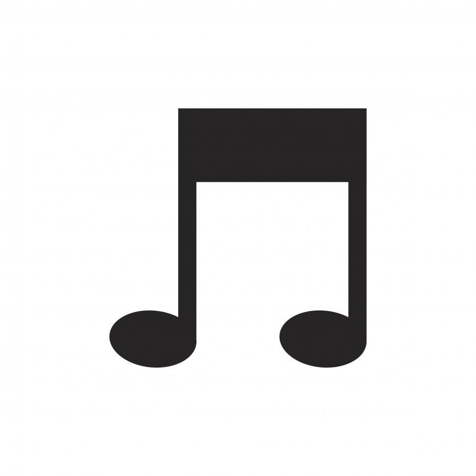 Free Image of Musical note symbol vector icon 