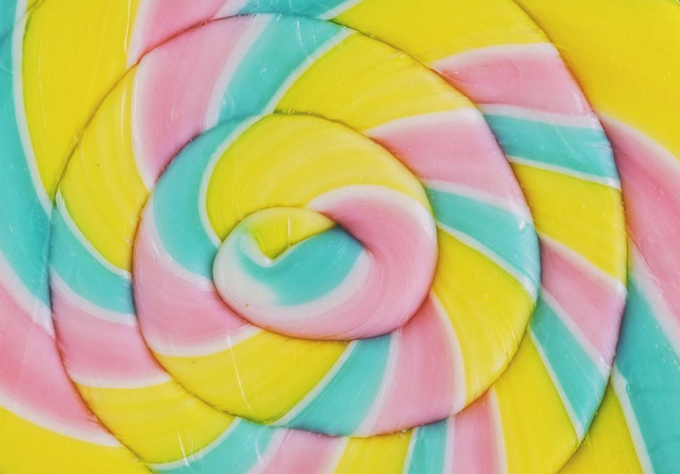 Free Image of A swirly lollipop candy 