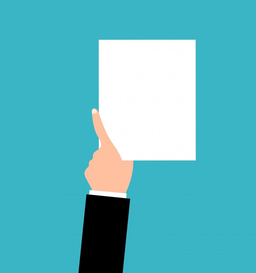 Free Image of Holding paper  