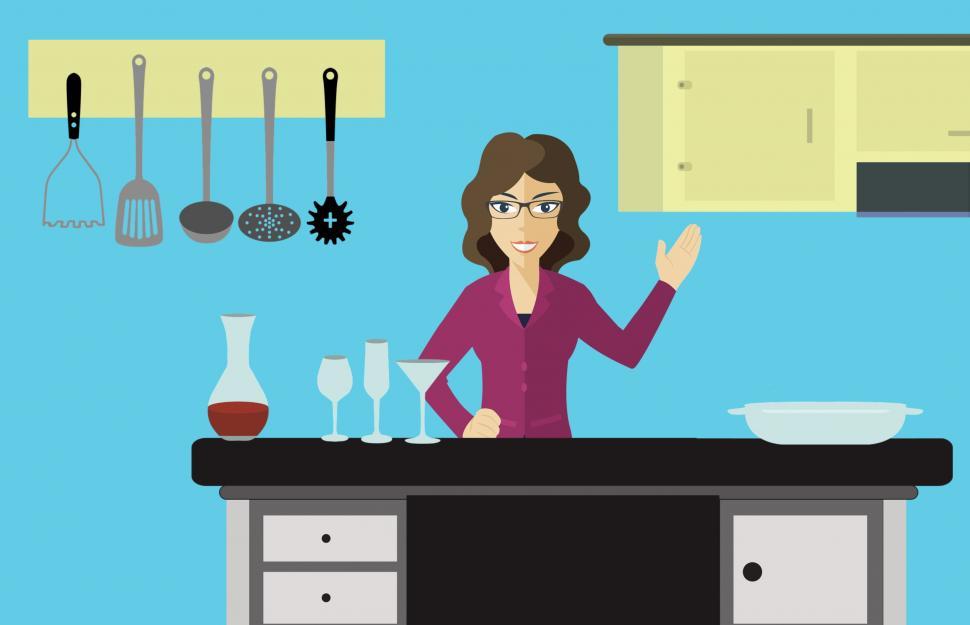 Free Image of Woman in kitchen  