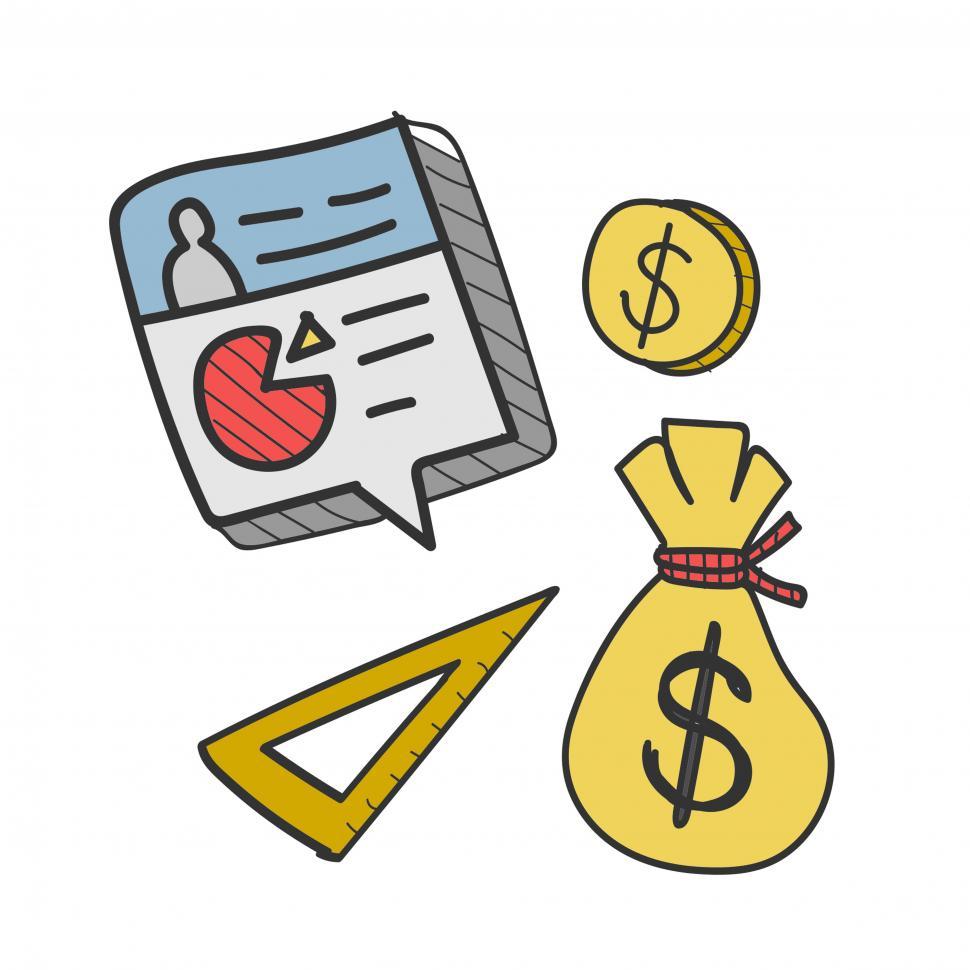 Free Image of Business and finance icons vector 