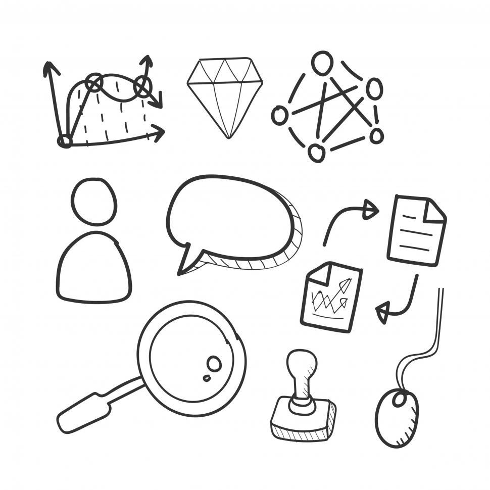 Free Image of Business icons vector 