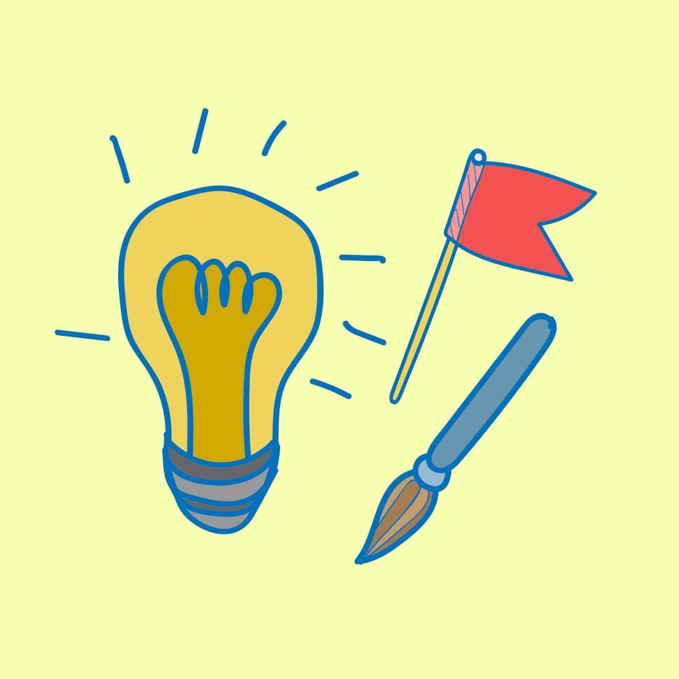 Free Image of Idea and strategy icon vector 