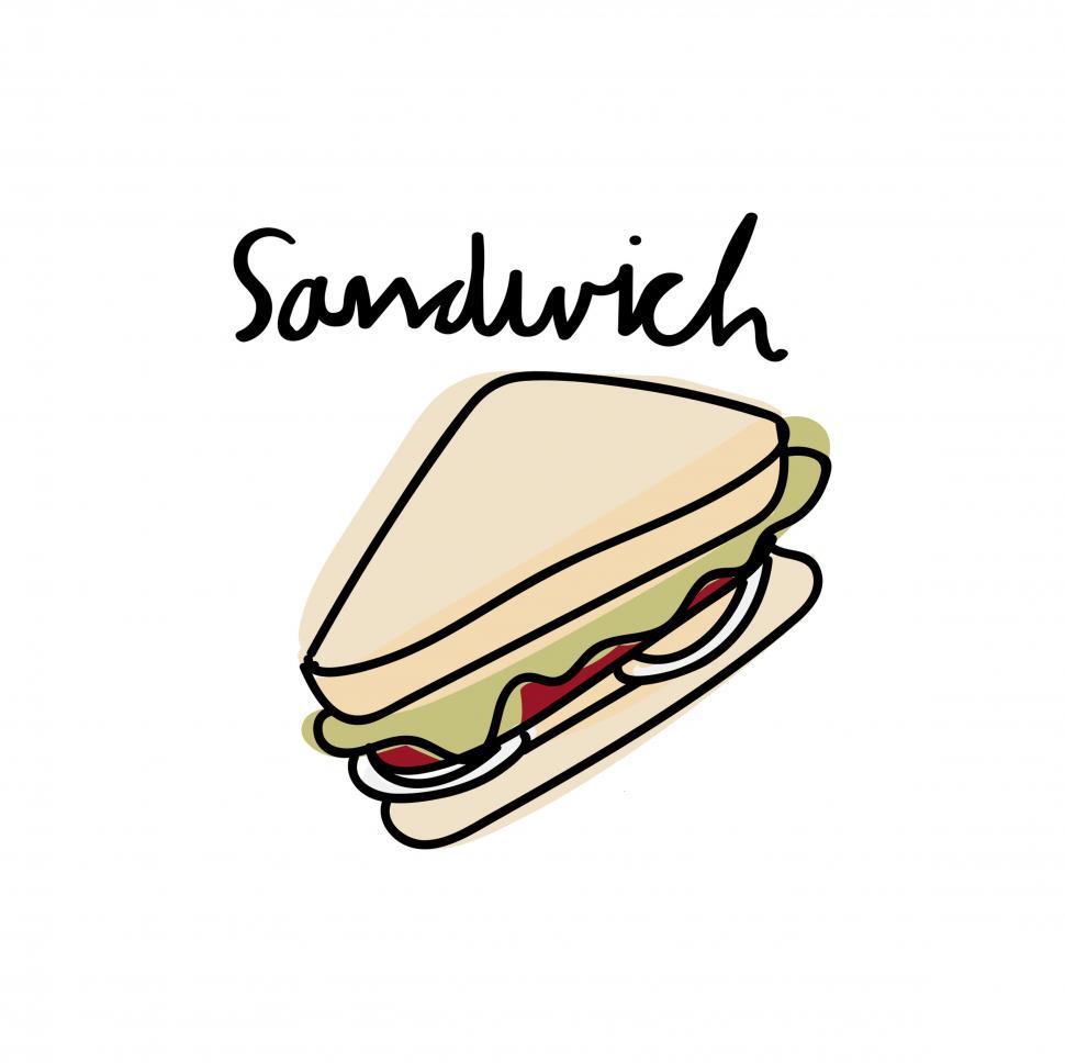 Free Image of Sandwich vector icon 