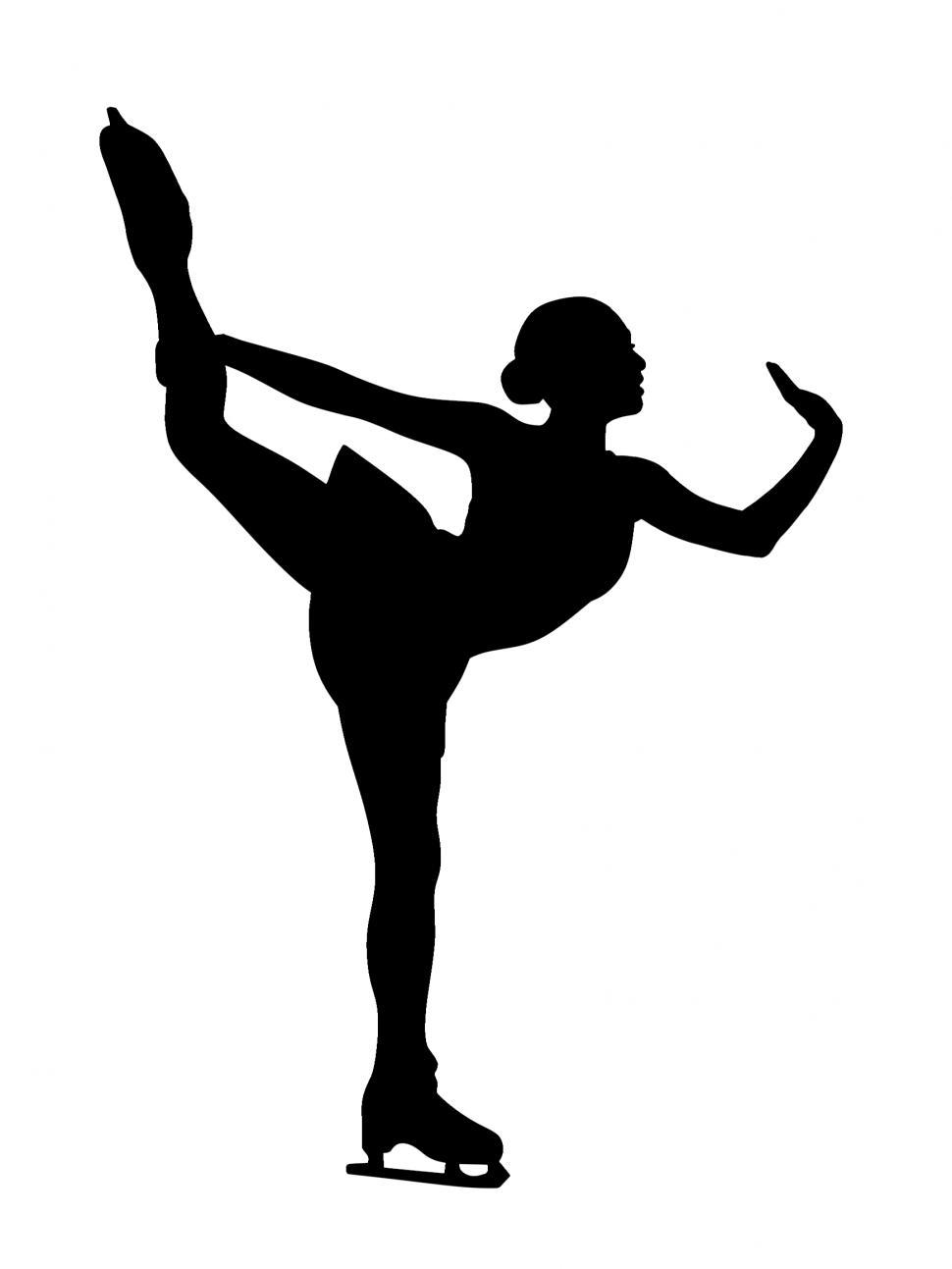 Free Image of Skating silhouette  