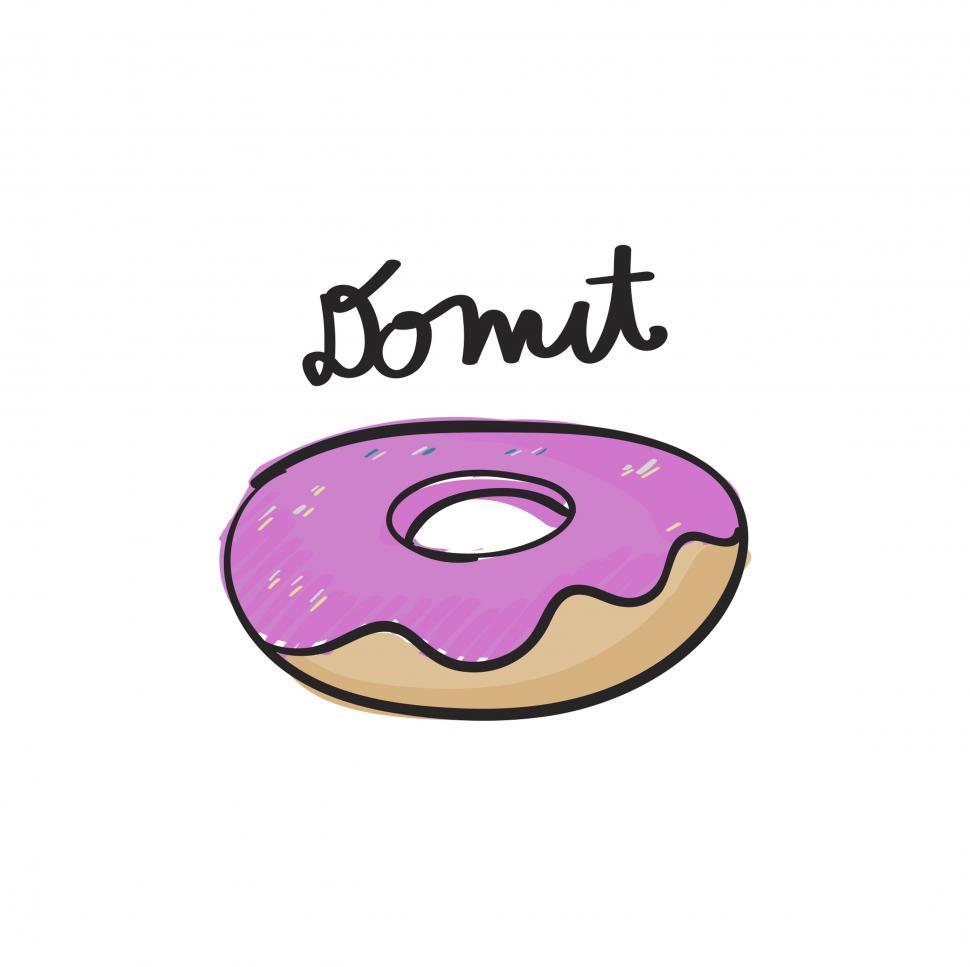 Free Image of Doughnut icon vector 