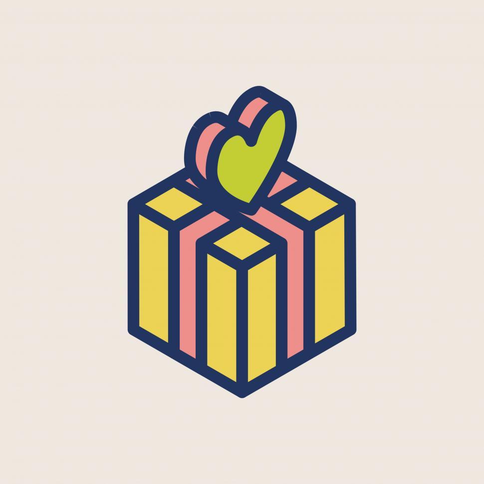 Free Image of Valentine s day gift vector icon 