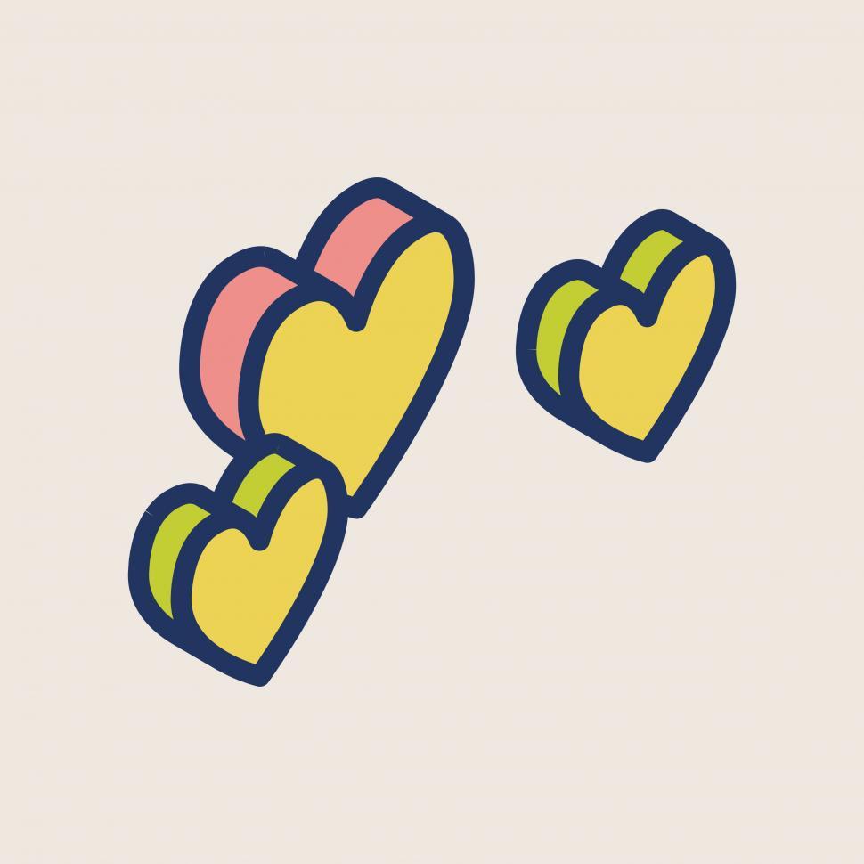Free Image of Hearts vector icon 