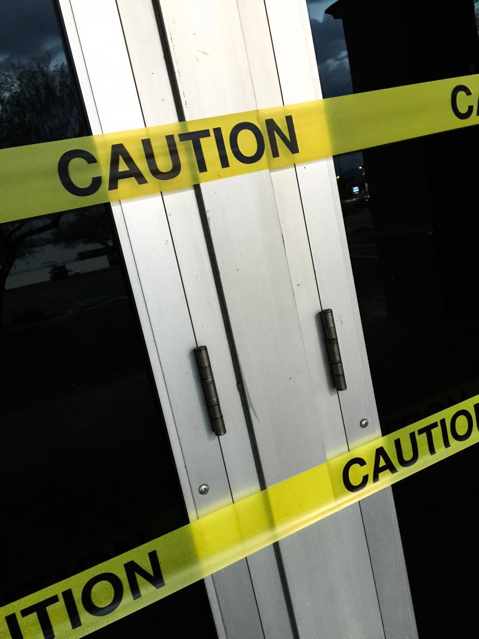 Free Image of Yellow Caution Tape 