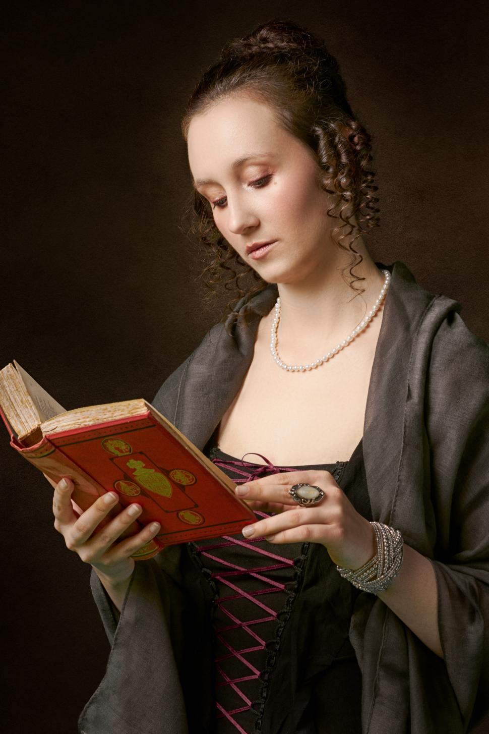 Free Image of Girl with a Book  