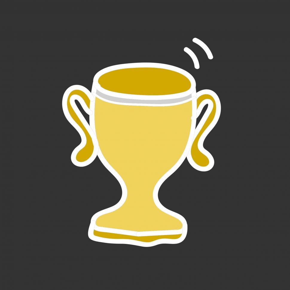 Free Image of Trophy cup vector icon 