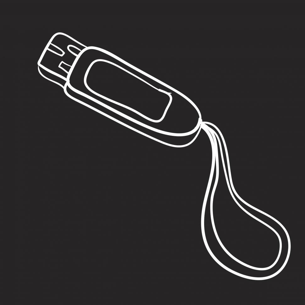 Free Image of USB flash drive vector icon 