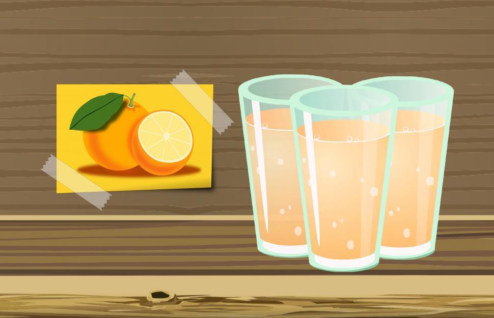 Free Image of Orange juice  