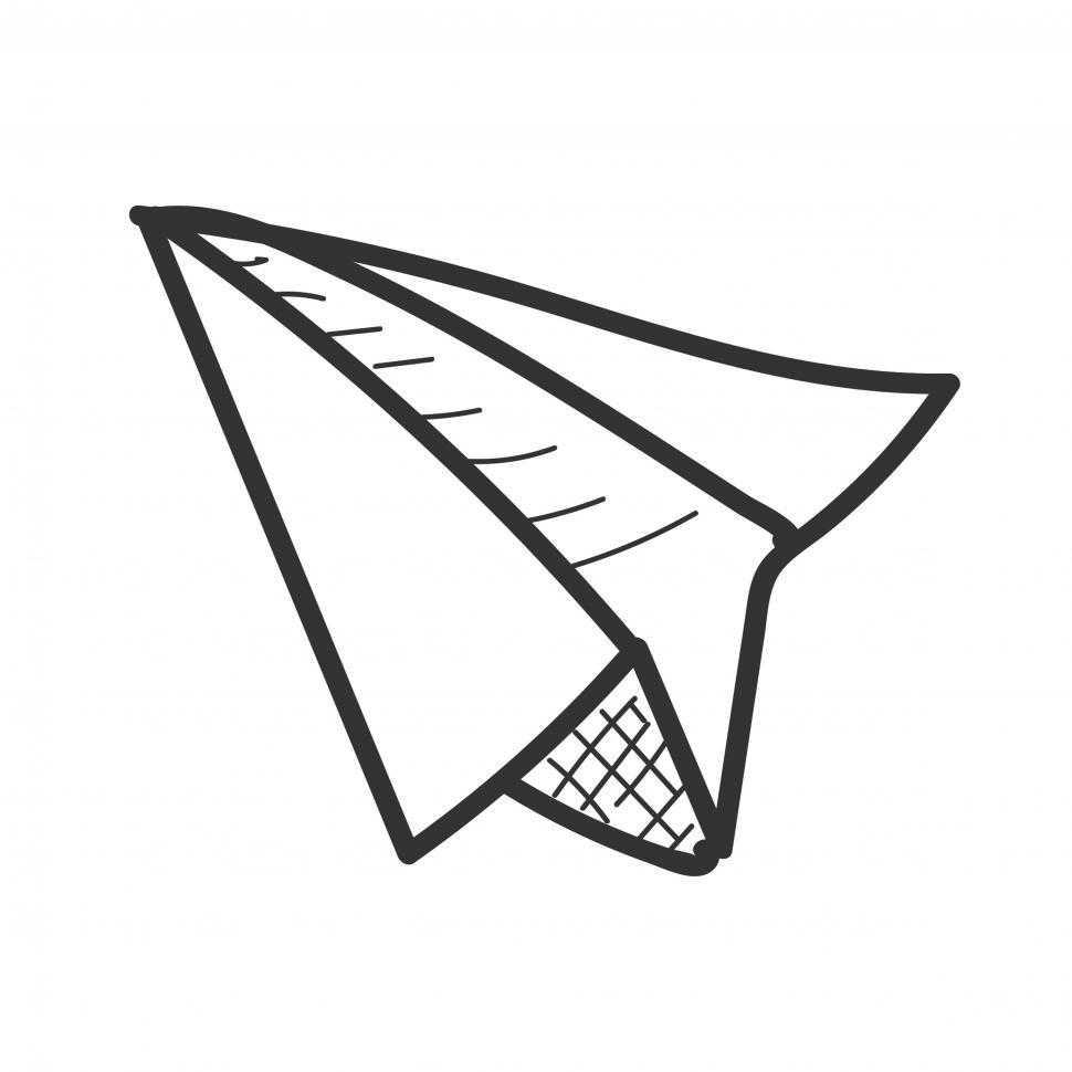 Free Image of Paper plane icon vector 