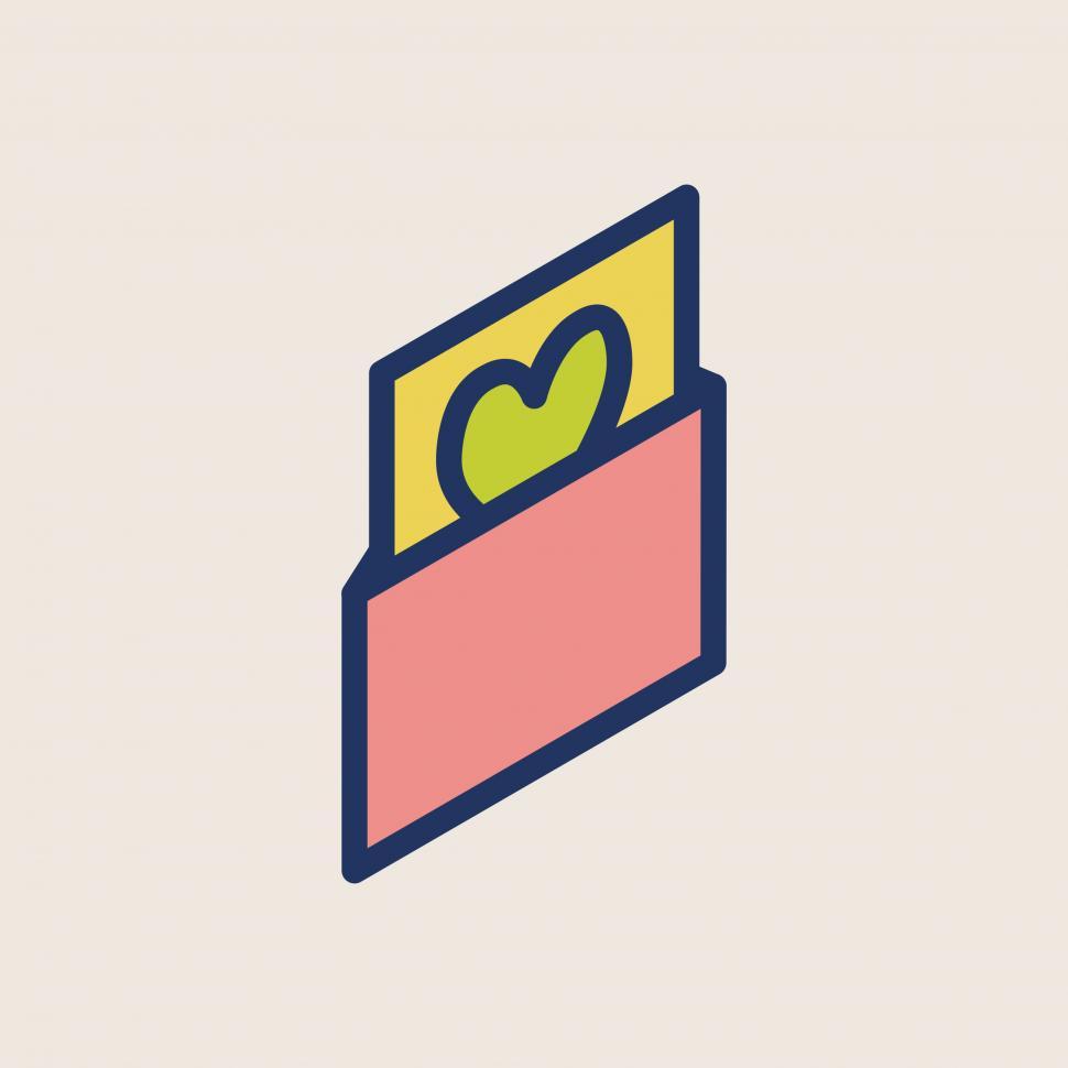 Free Image of Valentine s day card vector icon 