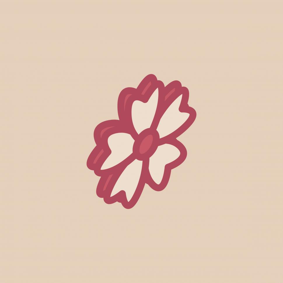 Free Image of Flower with heart shaped petals 