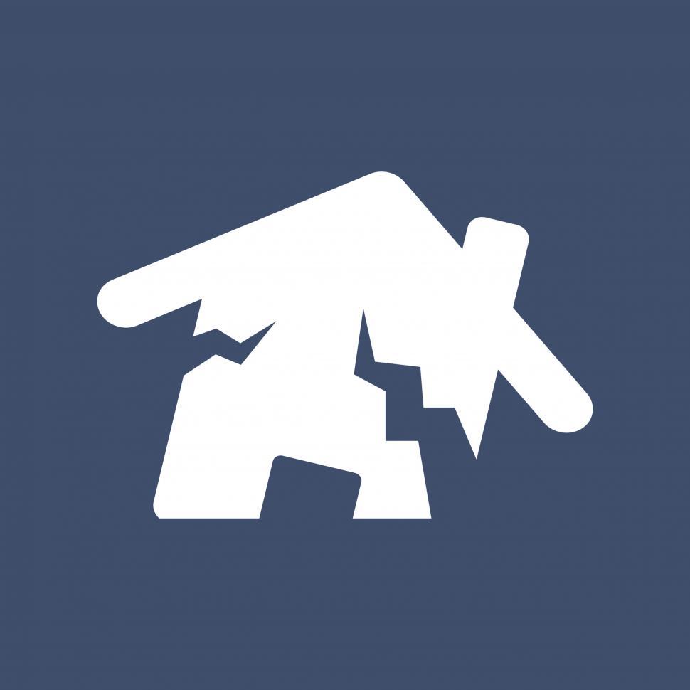 Free Image of Disaster, risk, home, storm vector icon 