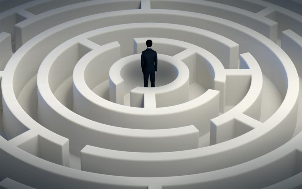 Free Image of Man Inside Maze - Thinking Through Options 