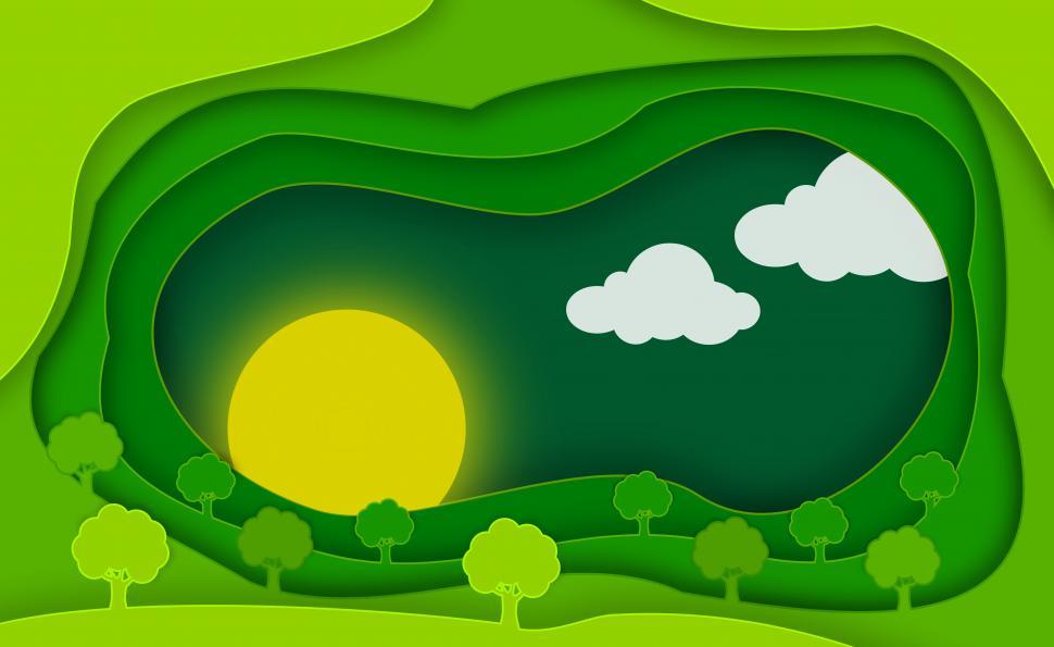 Free Image of Abstract Green Background - Nature Scene - Copyspace - Ecology a 