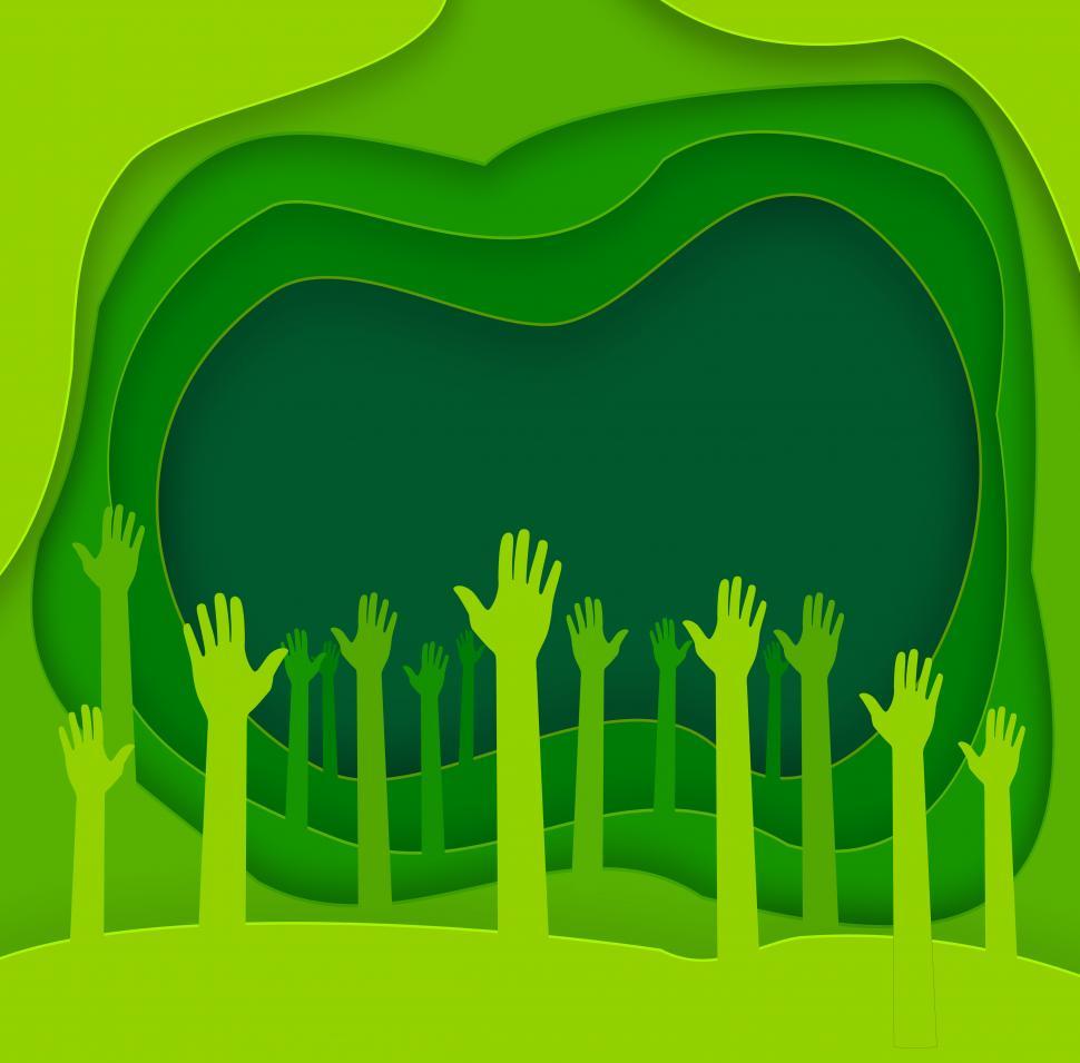 Free Image of Abstract Green Background - Save the Planet - Copyspace - Ecolog 