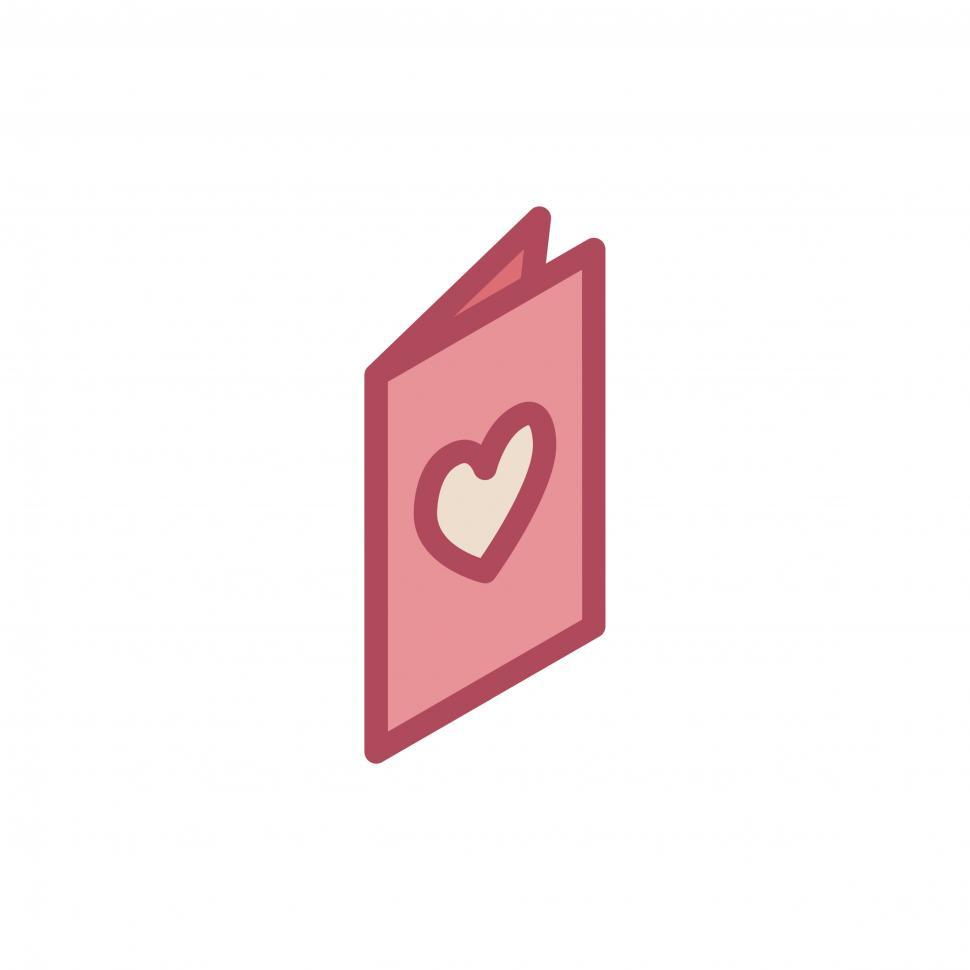 Free Image of Valentine s day card vector icon 