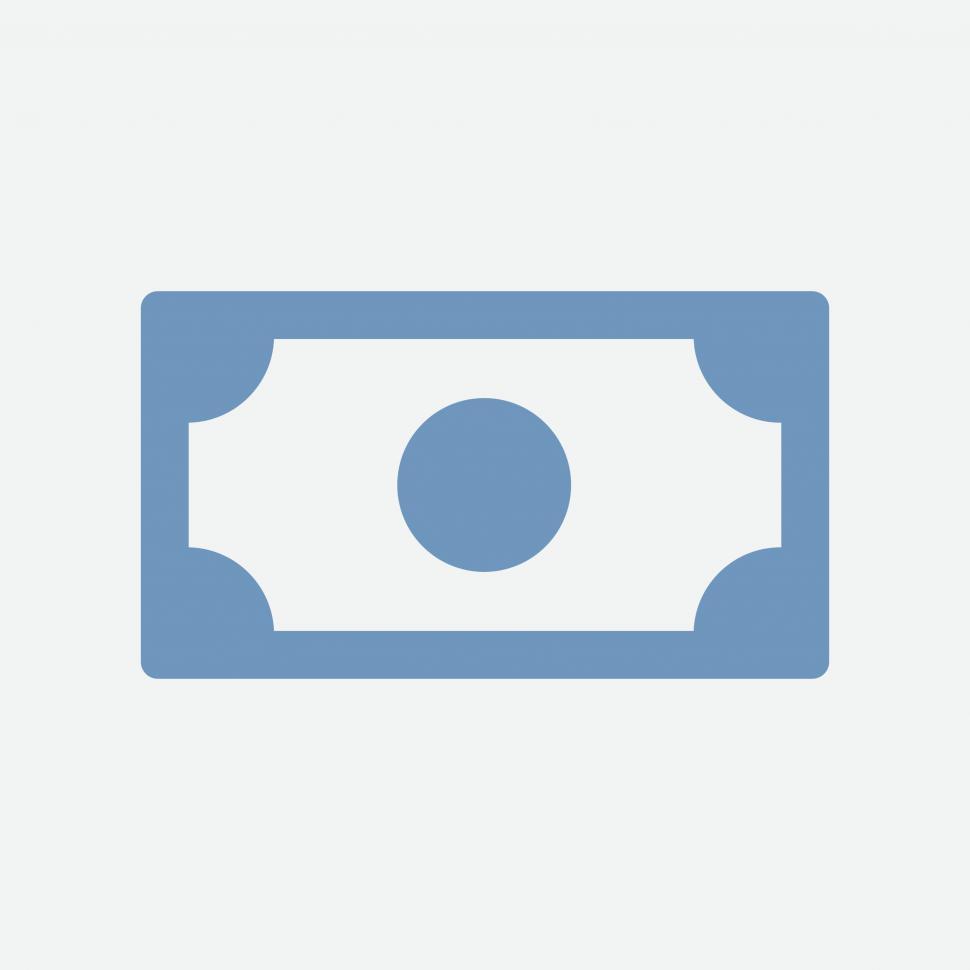 Free Image of Bank note icon vector 