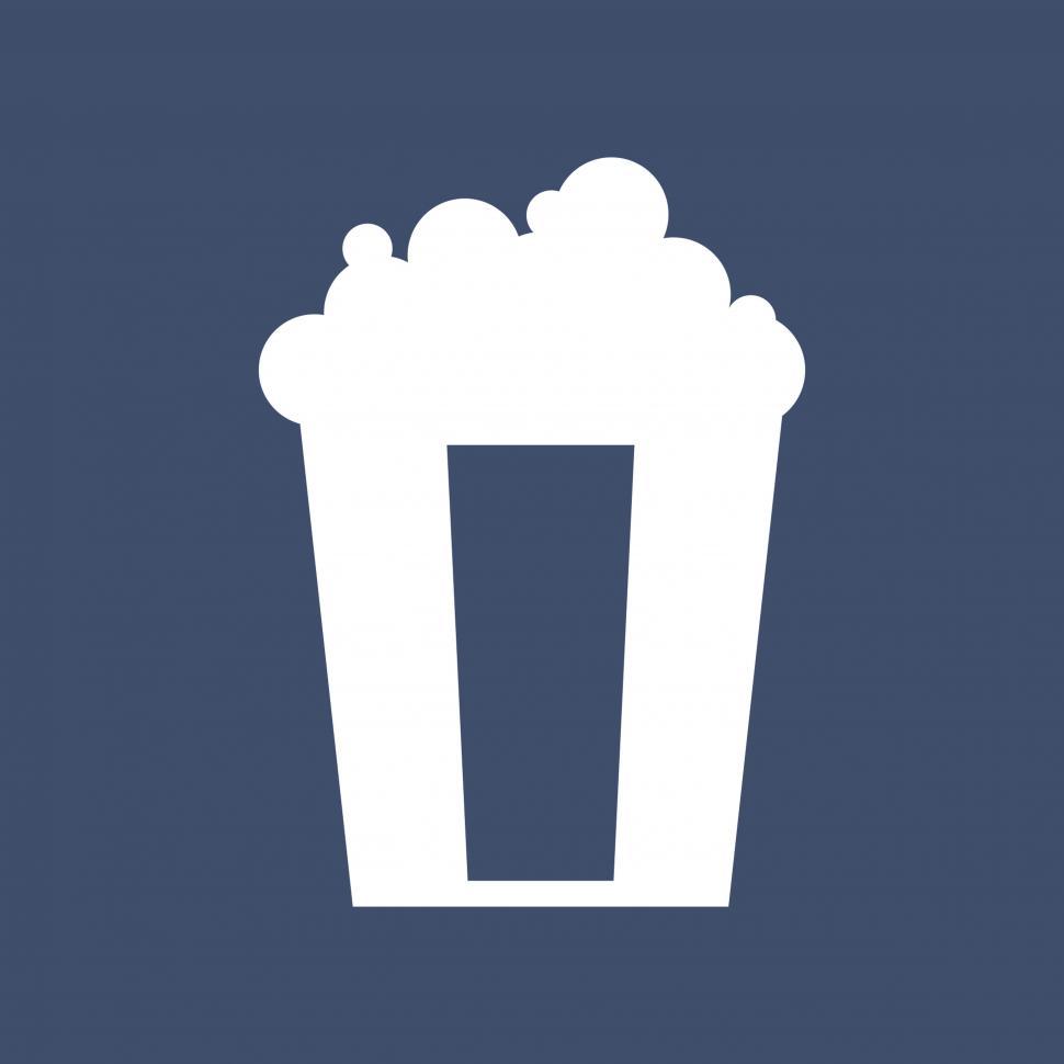 Free Image of Popcorn bucket vector icon 