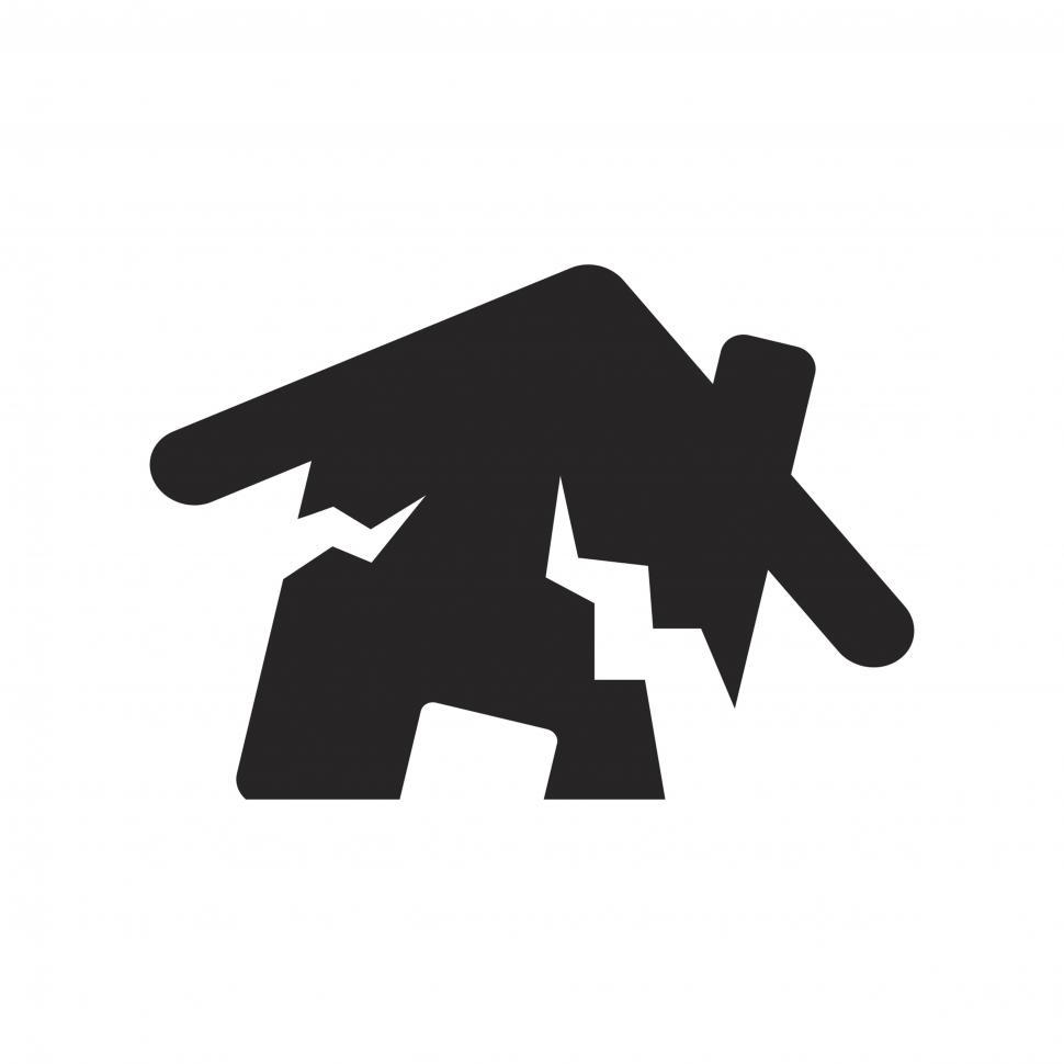 Free Image of Disaster, risk , storm, vector icon 
