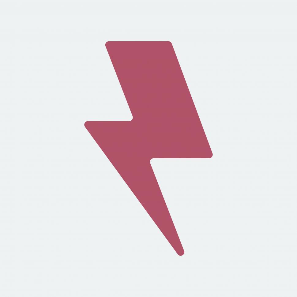 Free Image of Electric lightning bolt symbol 