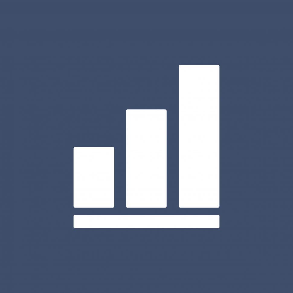 Free Image of Bar graph vector icon 