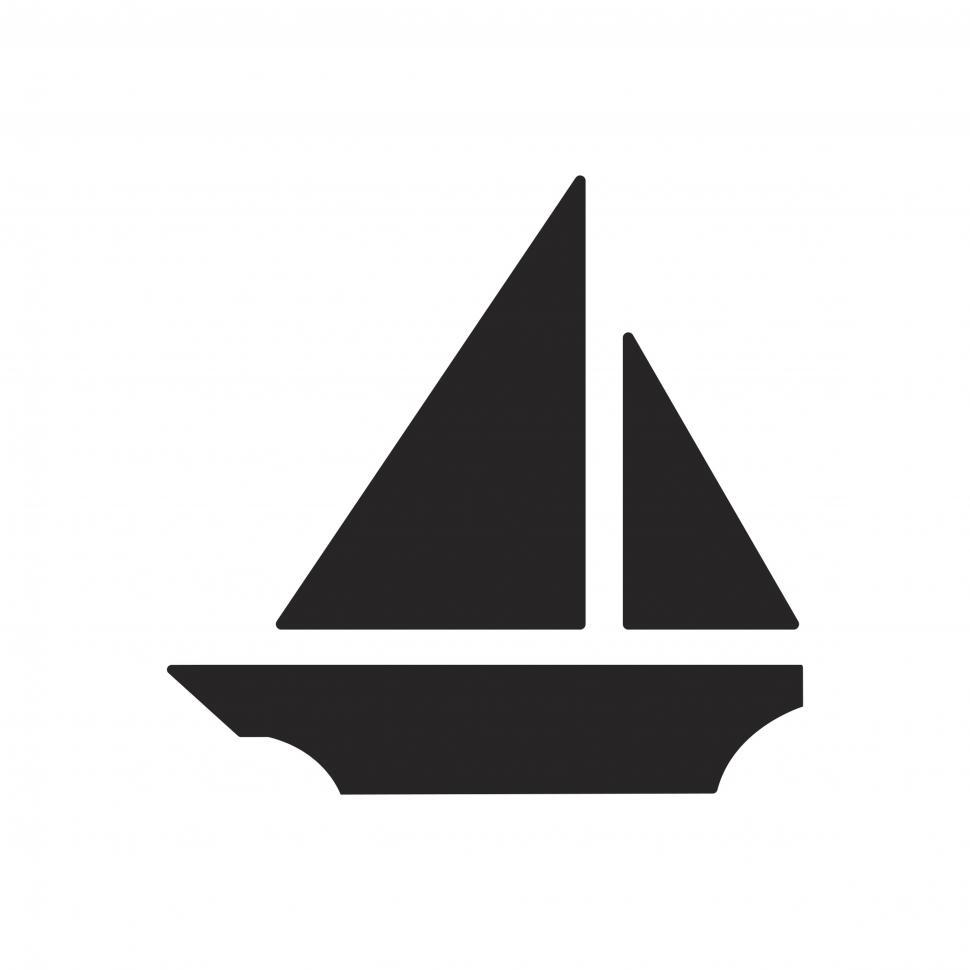 Free Image of Sailboat vector icon 