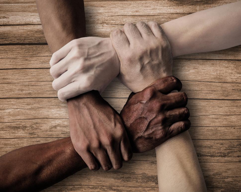 Free Image of Union - Teamwork - Inclusiveness - Wood Background 