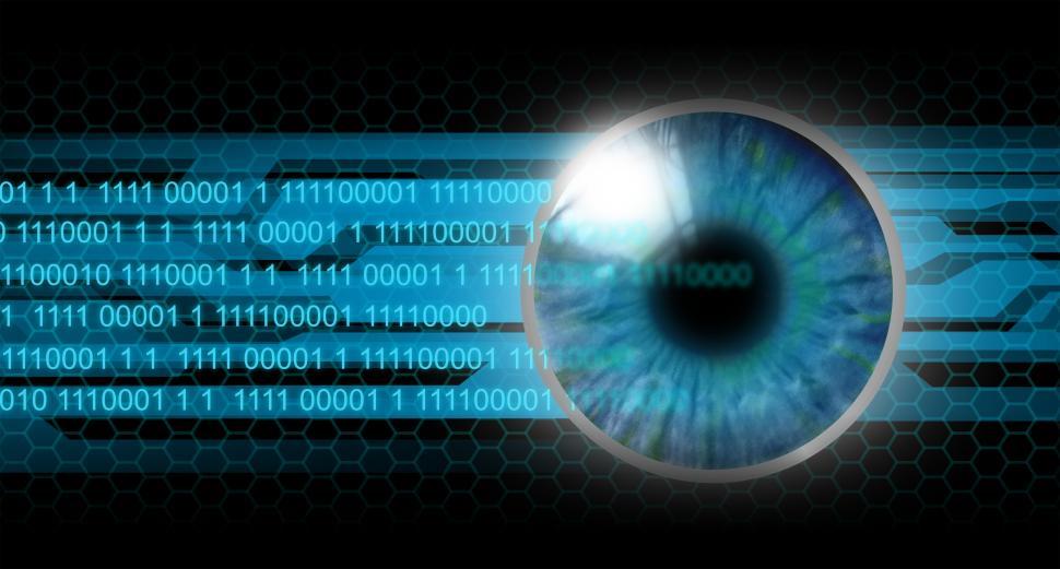 Free Image of Biometrics - Human Eye - Lens Reading 