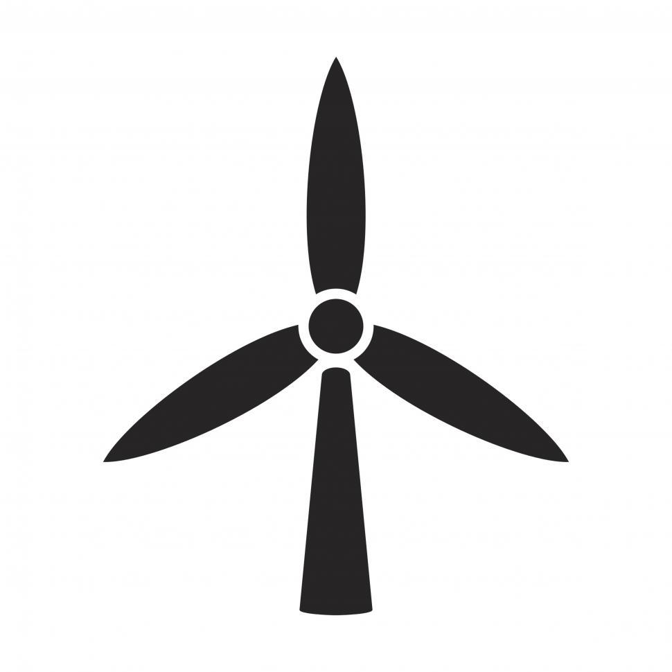 Download Free Stock Photo of Windmill vector icon 
